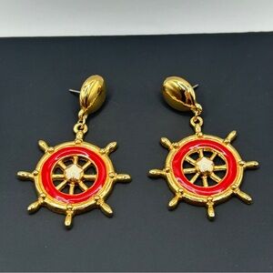 Vibrant “Ship To Shore” Dangle Earrings